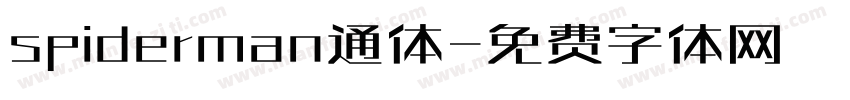 spiderman通体字体转换