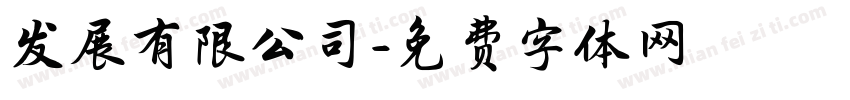 发展有限公司字体转换