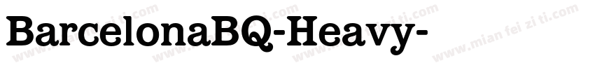 BarcelonaBQ-Heavy字体转换