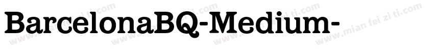BarcelonaBQ-Medium字体转换