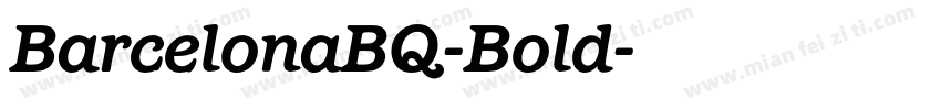 BarcelonaBQ-Bold字体转换