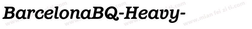 BarcelonaBQ-Heavy字体转换