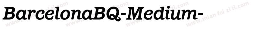 BarcelonaBQ-Medium字体转换
