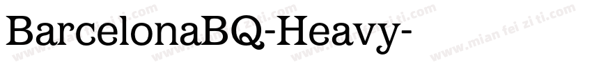 BarcelonaBQ-Heavy字体转换