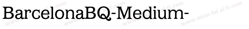 BarcelonaBQ-Medium字体转换