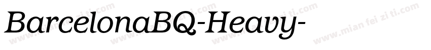 BarcelonaBQ-Heavy字体转换