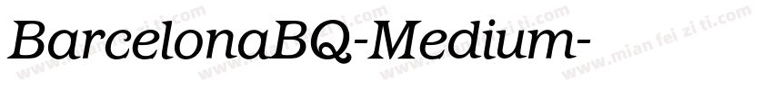 BarcelonaBQ-Medium字体转换