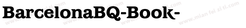 BarcelonaBQ-Book字体转换