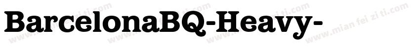 BarcelonaBQ-Heavy字体转换