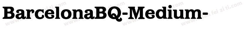 BarcelonaBQ-Medium字体转换
