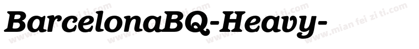 BarcelonaBQ-Heavy字体转换