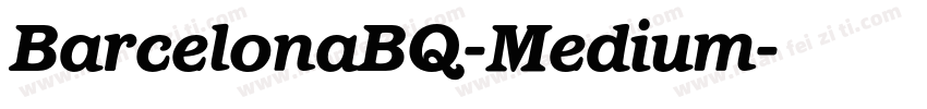 BarcelonaBQ-Medium字体转换
