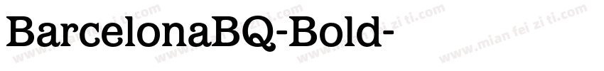BarcelonaBQ-Bold字体转换