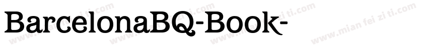 BarcelonaBQ-Book字体转换