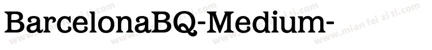 BarcelonaBQ-Medium字体转换