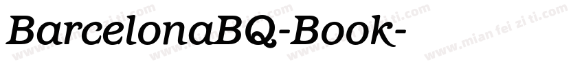 BarcelonaBQ-Book字体转换