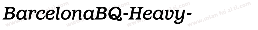 BarcelonaBQ-Heavy字体转换
