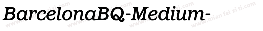 BarcelonaBQ-Medium字体转换