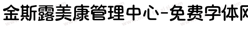 金斯露美康管理中心字体转换