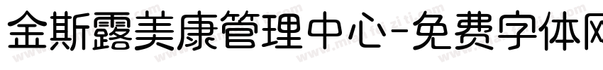 金斯露美康管理中心字体转换