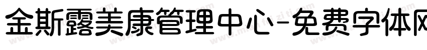 金斯露美康管理中心字体转换