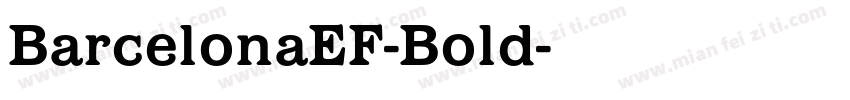 BarcelonaEF-Bold字体转换