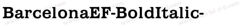 BarcelonaEF-BoldItalic字体转换