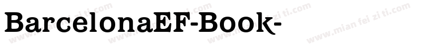 BarcelonaEF-Book字体转换