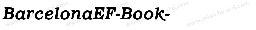 BarcelonaEF-Book字体转换