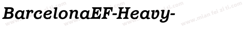 BarcelonaEF-Heavy字体转换