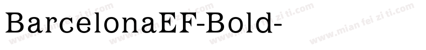 BarcelonaEF-Bold字体转换