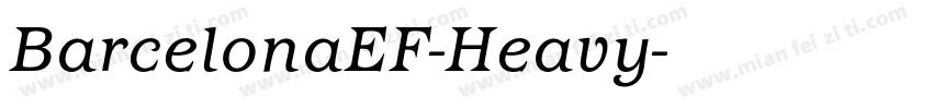 BarcelonaEF-Heavy字体转换