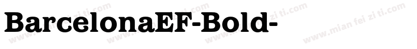 BarcelonaEF-Bold字体转换