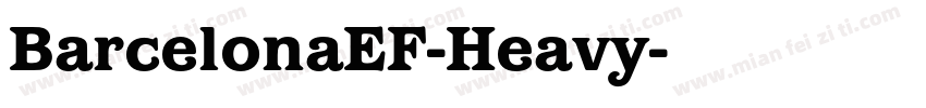BarcelonaEF-Heavy字体转换