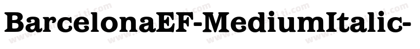 BarcelonaEF-MediumItalic字体转换