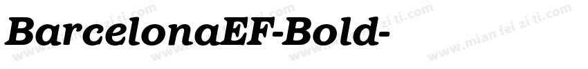 BarcelonaEF-Bold字体转换