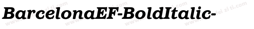 BarcelonaEF-BoldItalic字体转换