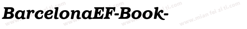 BarcelonaEF-Book字体转换