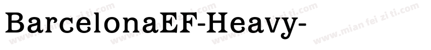 BarcelonaEF-Heavy字体转换