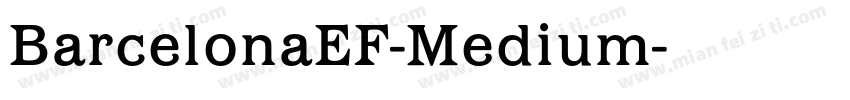 BarcelonaEF-Medium字体转换