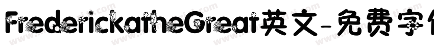 FrederickatheGreat英文字体转换