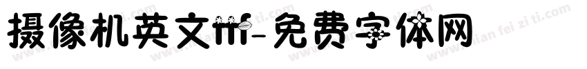 摄像机英文ttf字体转换