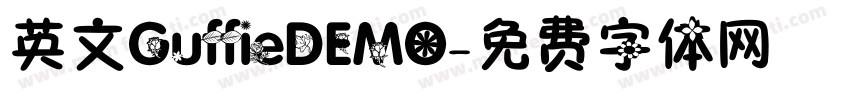 英文GuffieDEMO字体转换