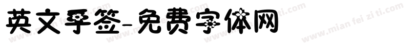 英文手签字体转换