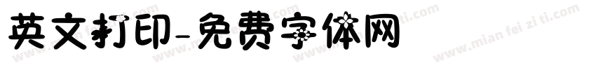 英文打印字体转换