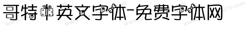 哥特中英文字体字体转换