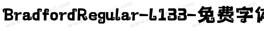 BradfordRegular-L133字体转换