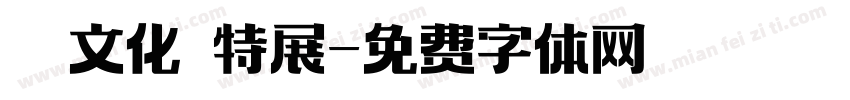 異國文化節特展字体转换
