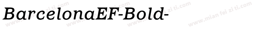 BarcelonaEF-Bold字体转换