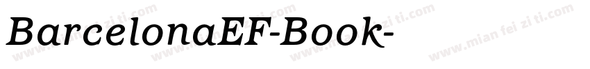 BarcelonaEF-Book字体转换